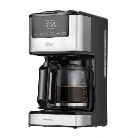Cafeteira Elétrica Digital Aroma Programável WAP WCD1500 com Timer Programável de 24 horas 220V
