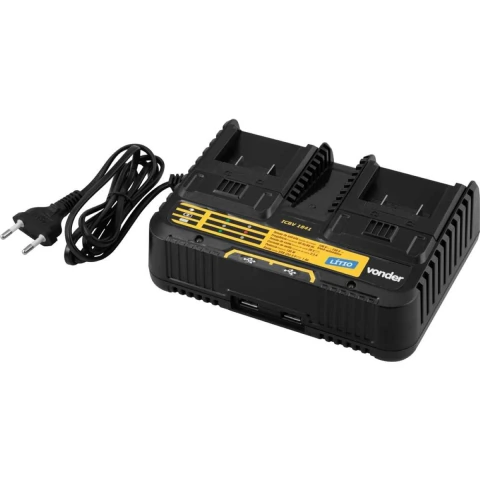 Carregador De Bateria Duplo 18V Carreg. Icbv 1841 Vonder