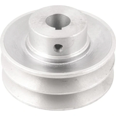 Polia Alumínio 2 Canais Perfil A 90mm com Furo 3/4" - Vonder
