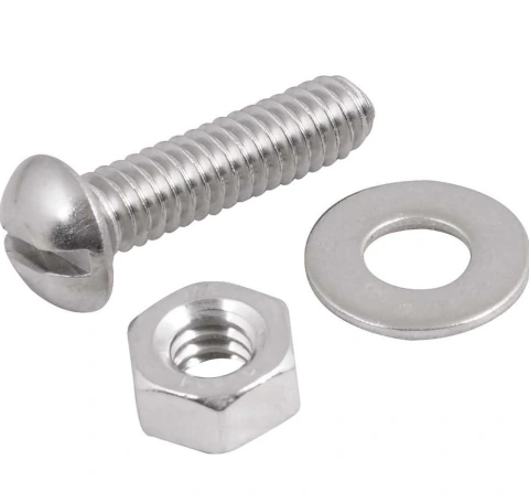 Parafuso Máquina.Inox 1/4"X2"Rd+Po+Ar Com 4 Vonder