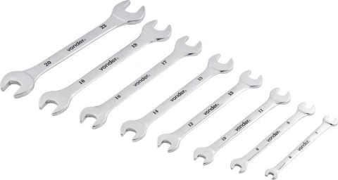 Jogo Chave Fixa 6-22mm Cromo Cromada 8 pçs Est Vonder