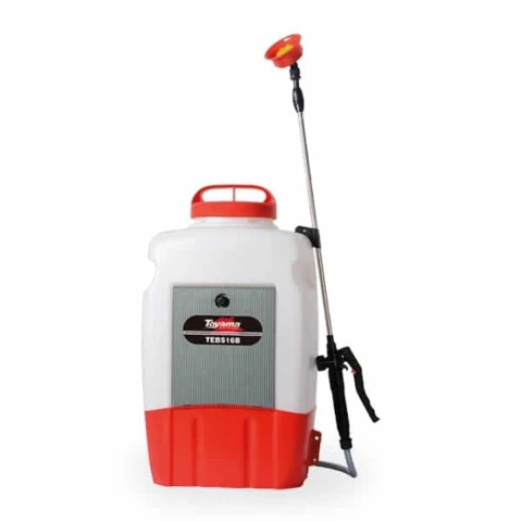 Pulverizador Costal Bateria 12V 16L 3.1L/min Toyama TEBS16B Autonomia 6h