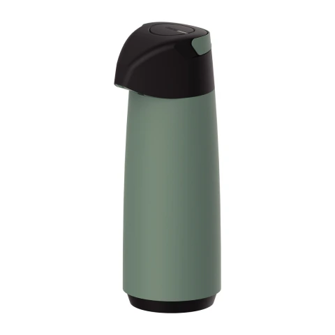 Garrafa Térmica Tramontina Exata 1,8 L Em Plástico Verde Com Ampola De Vidro