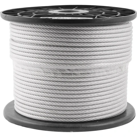 Cabo de Aço Plastificado AF 3,97mm 5/32" 6X7 c/ 100m Vonder