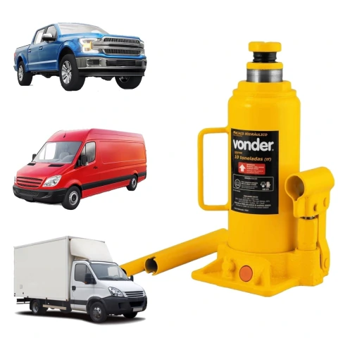 Macaco Hidraulico Garrafa 10 Ton Vonder 1 Estagio Outlet