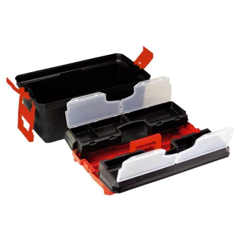Caixa Plástica Para Ferramentas 24'' 25kg Com Rodas Worker Organizadora