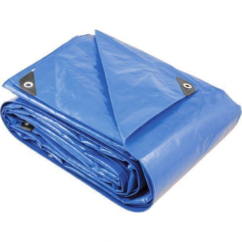 Lona polietileno 14x10m azul 200 micras reforçada Vonder