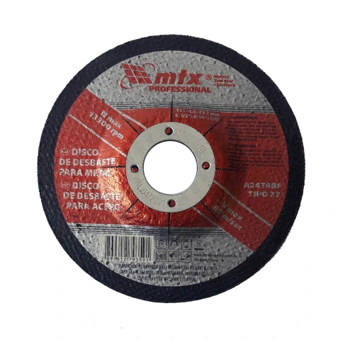 Disco De Desbaste Para Metal 180 X 6,4 X 22,23 Mm P 24 1 Peça Mtx