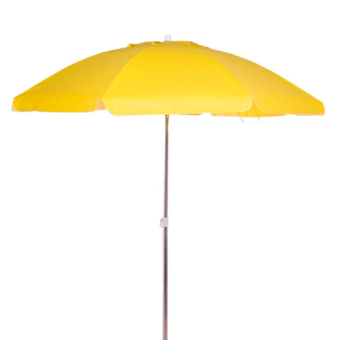 Guarda-Sol Bagum Articulado Vareta Fibra 2,0 M Amarelo