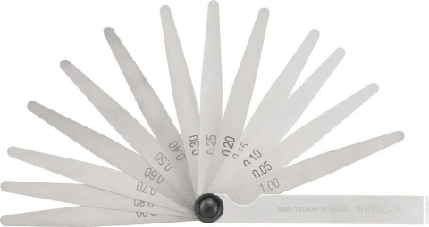 Calibre Folga 0,05mm À 1,00mm 100mm 13 Lâminas Cf-013 Vonder