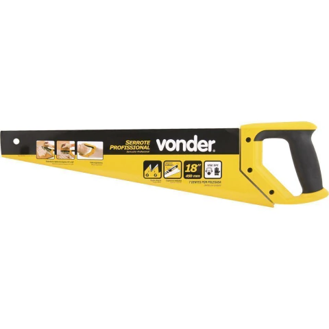 Serrote 18'' 7 Dentes Aço Abs Se18 Profissional