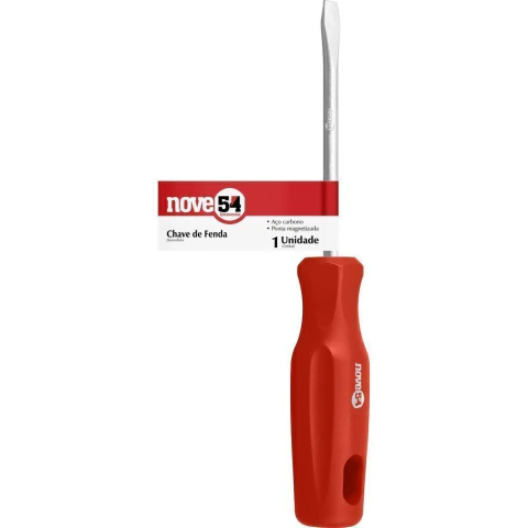 Chave fenda 3/16x6" aço carbono - Nove54