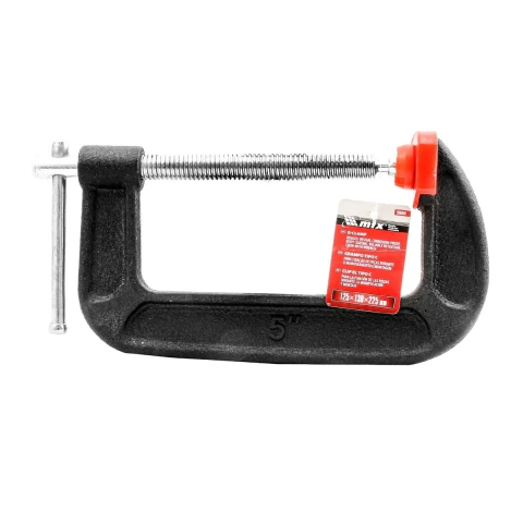 Grampo Tipo C 125X130X225Mm Mtx Fixação Segura Para Madeira Metal Bricolagem