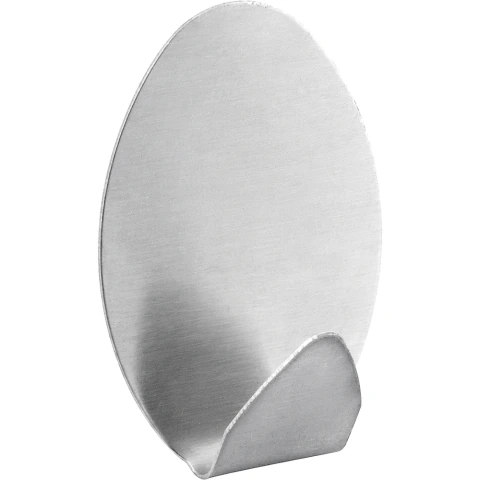 Gancho Adesivo Oval em Inox com 2 Peças Vonder