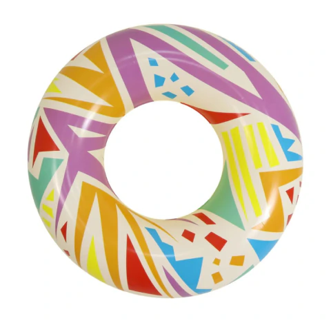 Boia Inflável Circular Piscina Água Mar Praia Geometric W11414 Bel