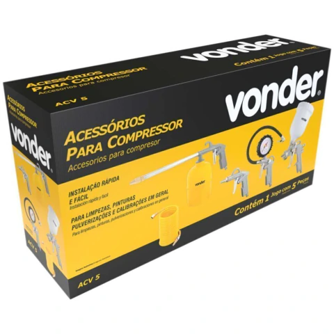 Kit Acessórios Para Compressor Com 5 Peças ACV5 Vonder