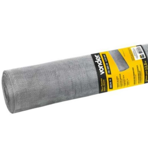 Tela Peneira p/ Arroz 1,0x12,5 Metros Malha 10 Fio 28 Vonder