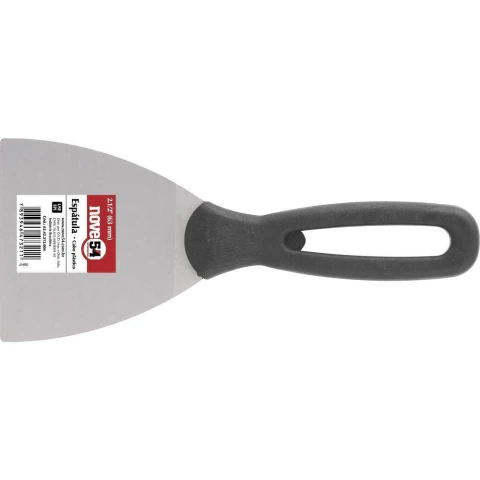 Espátula Betumadeira Aço Carbono 2.1/2 6,3cm Cabo Plástico Nove54