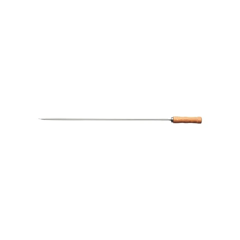 Espeto Para Churrasco Tramontina 65 Cm Aço Inox Cabo De Madeira Reforçado Lâmina Alta Resistência