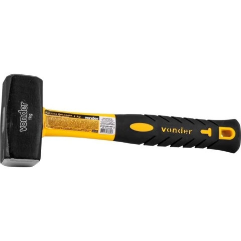 Marreta Quadrada 1,0 Kg Com Cabo Fibra Vonder