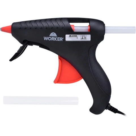 Pistola De Cola Quente PCW0040 7W Bivolt 127V/220V Com Suporte Worker