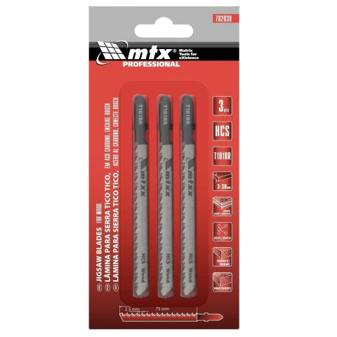 Lamina Serra Tico Tico Encaixe Fácil 3 Peças Mtx