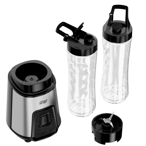 Liquidificador Portátil WAP Blender Go WBG600 300W 220V 700ml com Copos Squeeze 600ml