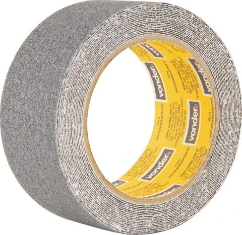 Fita Antiderrapante 50 mm x 5 m Cinza Vonder