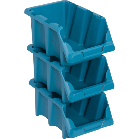 Gaveteiro plástico número 5 Azul Vonder