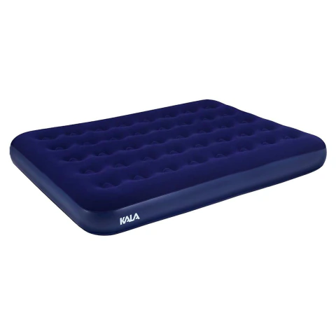 Colchão Inflável Casal 191X137X22Cm Azul Noite Aconchegante Kala