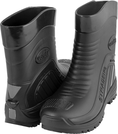 Bota de Pvc Preta Cano Médio s/ Forro 39 Vonder Plus