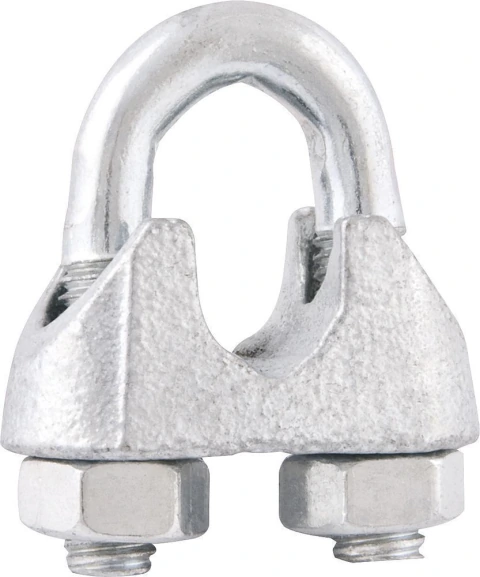 Clips p/ cabo de aço 3/8" leve galv c/ 500 peças Vonder
