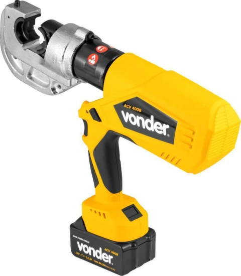 Alicate Crimpador Hidráulico Bateria 18V Acv400B Vonder Plus