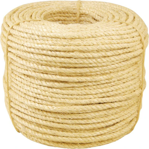 Corda Sisal Torcida 6,0mm 220m 7,0kg 140kgf Natural Vonder