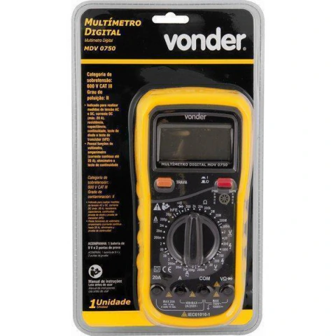 Multimetro Digital Mdv0750 Vonder