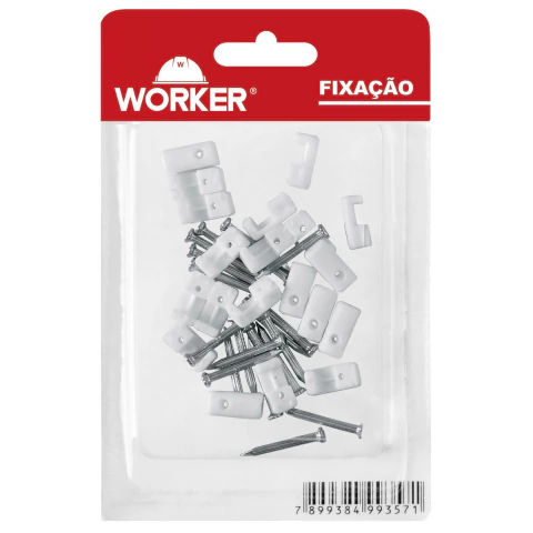 Abraçadeira Para Cabo Coaxial 1,5Mm A 2,5Mm 20 Peças Fixação Segura Worker