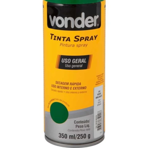 Tinta Spray Acrílica Verde 350ML/250G Vonder