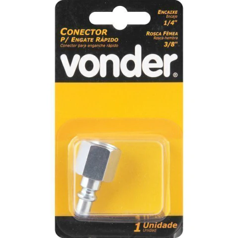 Conector Femea Rosca 1/4x3/8" com 1 peça Vonder