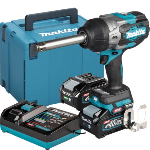 Chave Impacto Makita 3/4 40V TW011GM201 2 Bateria Carregador