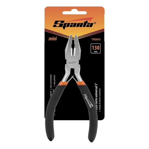 Mini Alicate Universal Niquelado 130mm Aço Carbono Sparta