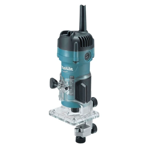 Tupia 6Mm 1/4'' 530W 35000RPM Com Guia Reta e Padrão Chave Base Acrílica M3700B 127V Makita