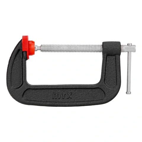 Grampo Tipo C 100X100X190mm Mtx Fixação Robusta Para Marcenaria E Carpintaria
