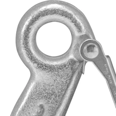 Gancho De Aço Olhal 1,5T 3/8'' Com Trava Nove54