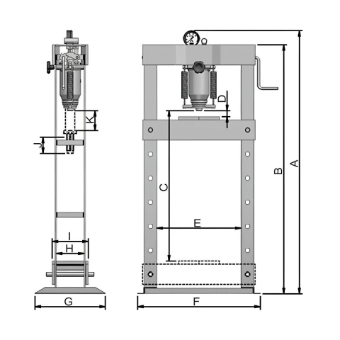 Prensa Hidráulica 15 Ton P15000 Bovenau