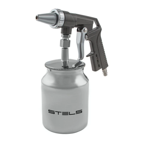 Pistola Para Jateamento Tanque Baixo 1/4 Stels 1L 230L/min 3.4 Bar 6mm