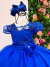 Vestido Mini Miss Longo Carol Azul Royal