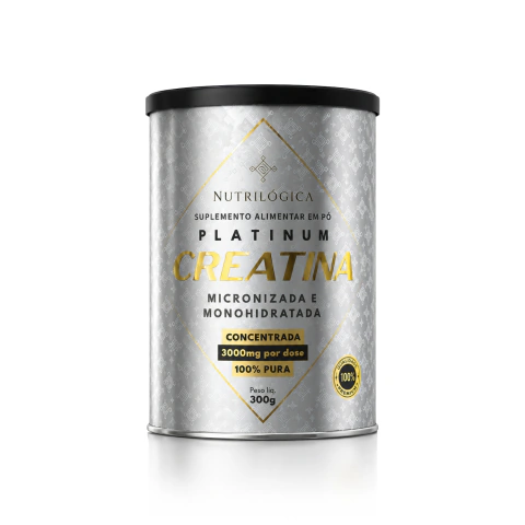 Creatina Platinum Micronizada e Monohidratada Nutrilógica 300g - comprar online
