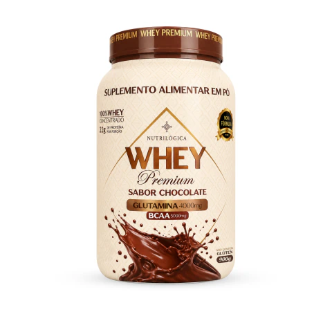 Whey Premium Concentrado Nutrilógica 900g - comprar online