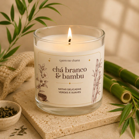 Vela Aromática - Chá Branco & Bambu