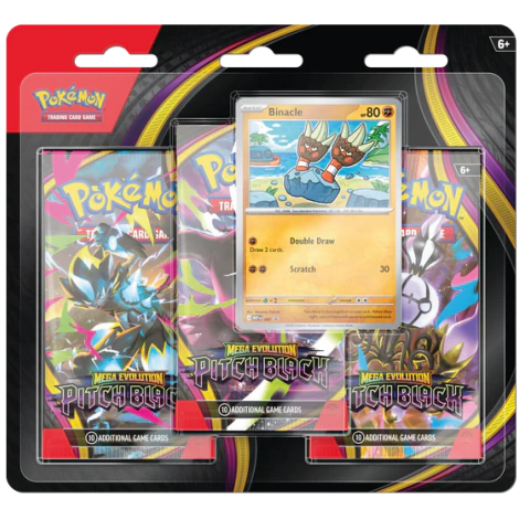 Pitch Black - 3-Pack Blister